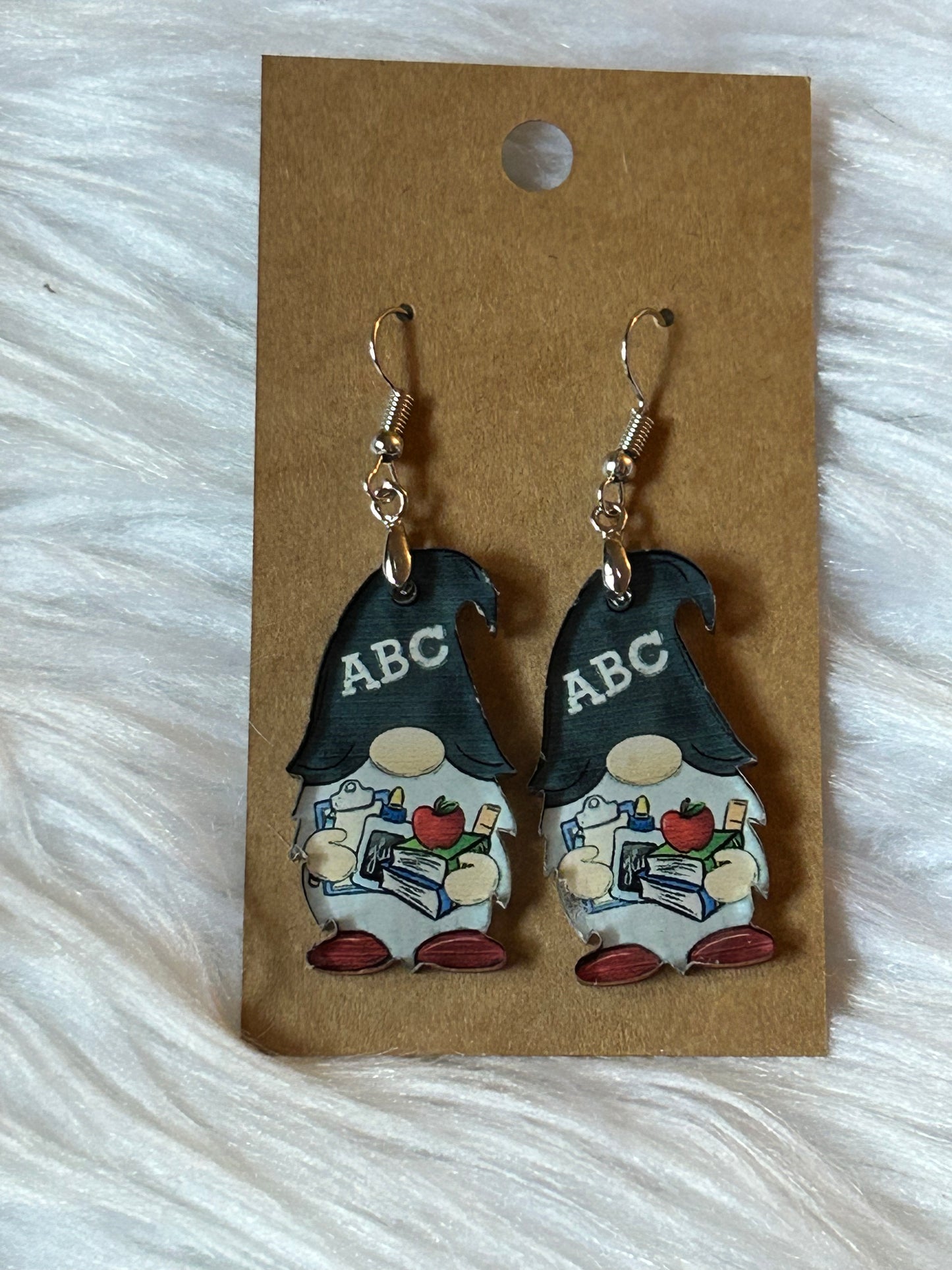 ABC (GN26) - Gnome Acrylic Earrings