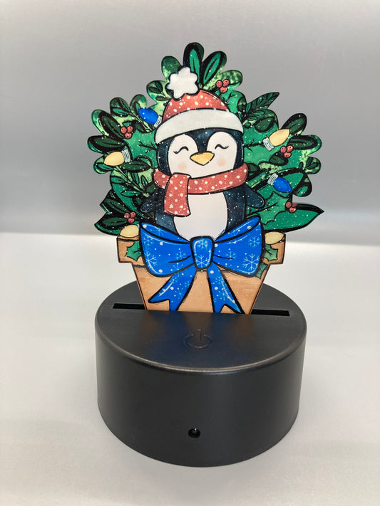 Penguin (FPL08) - Flower Pot Shape Light