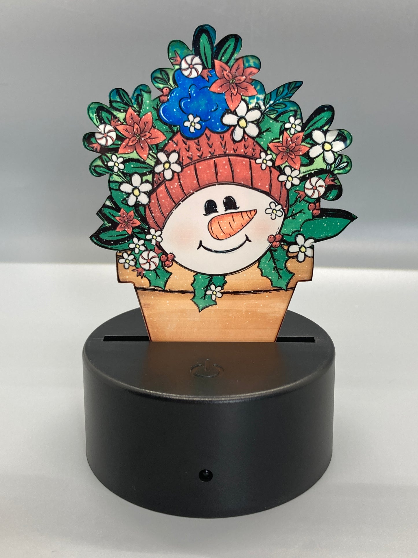 Snowman (FPL07) - Flower Pot Shape Light