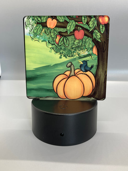 Fall Pumpkin Tree (SL08) - Square Shape Light