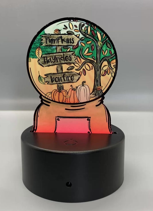 Fall (SGL05) - Snowglobe Shape Light