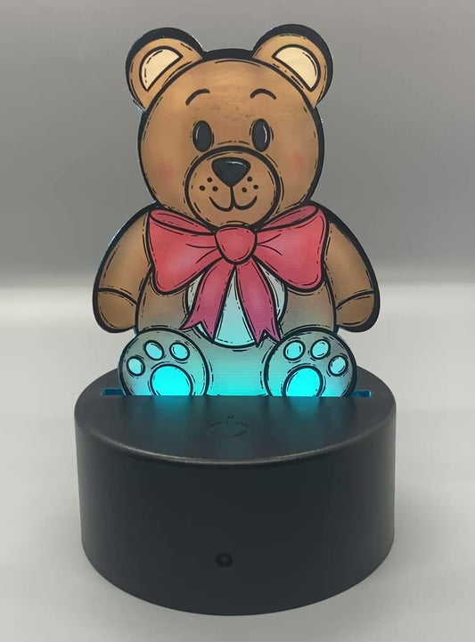 Red Bow (TBL01) - Teddy Bear Shape Light