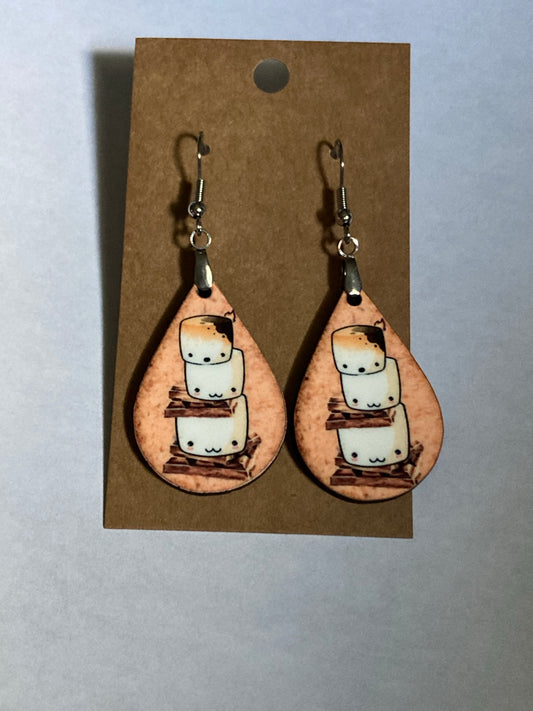 S'mores (TD38) - Tear Drop Earrings