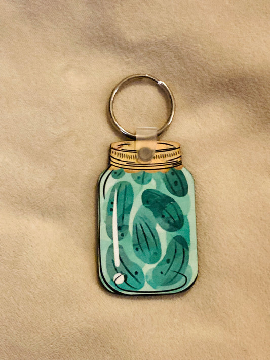 Pickles (MJ08) - Mason Jar Keychain
