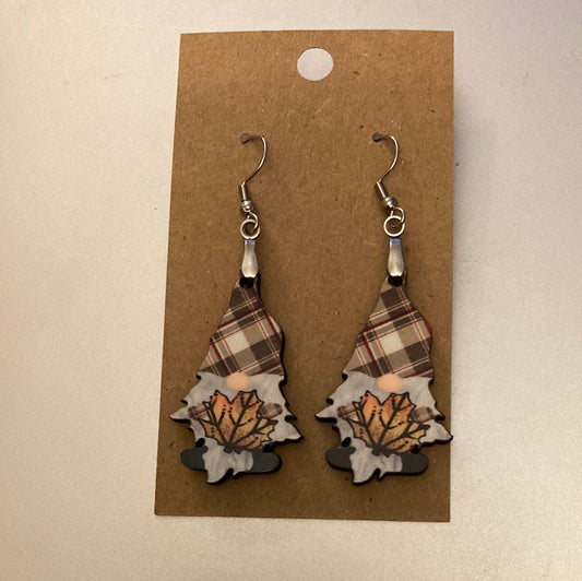 Fall Maple Leaf (G16) - Gnome Earrings