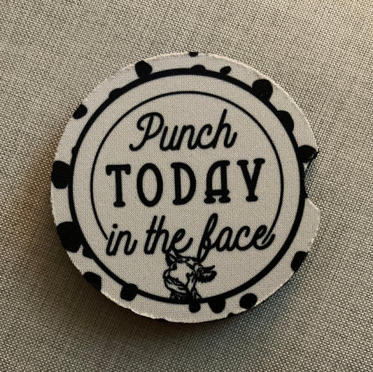 Car Coaster - Punch Today in the Face