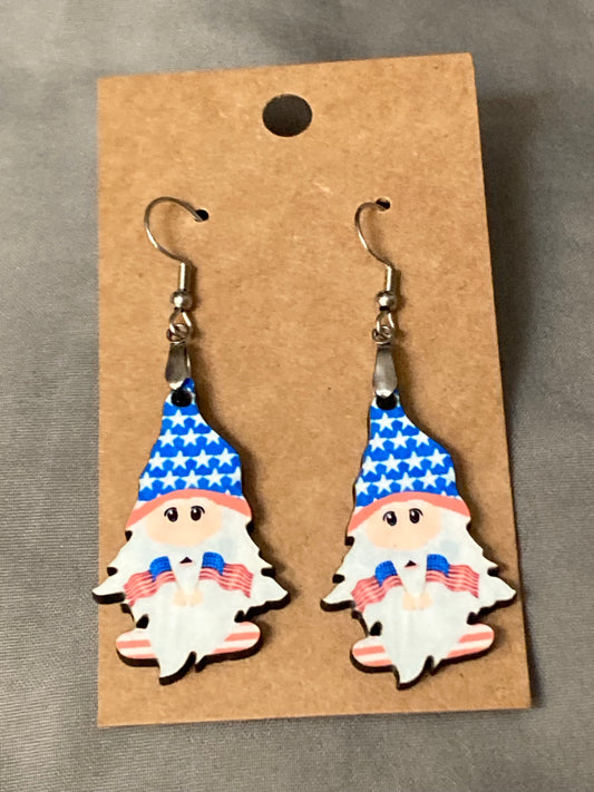 Patriotic (G08) - Gnome Earrings