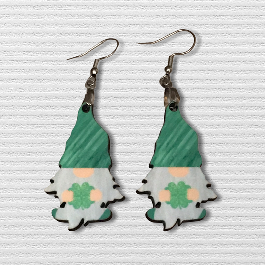 Shamrock (G23) Gnome 1.5" Earrings