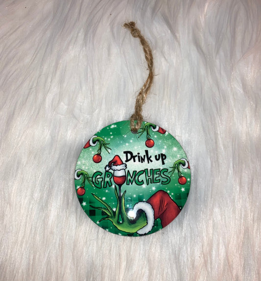 Drink Up -  Round Ornament