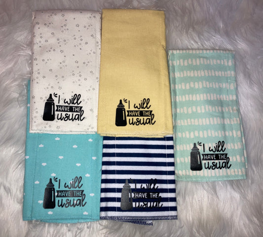 I Will Have the Usual Burp Cloth Rag
