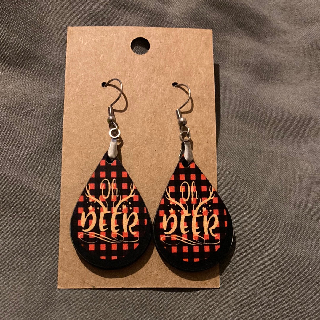 Oh Deer -  Tear Drop Earrings