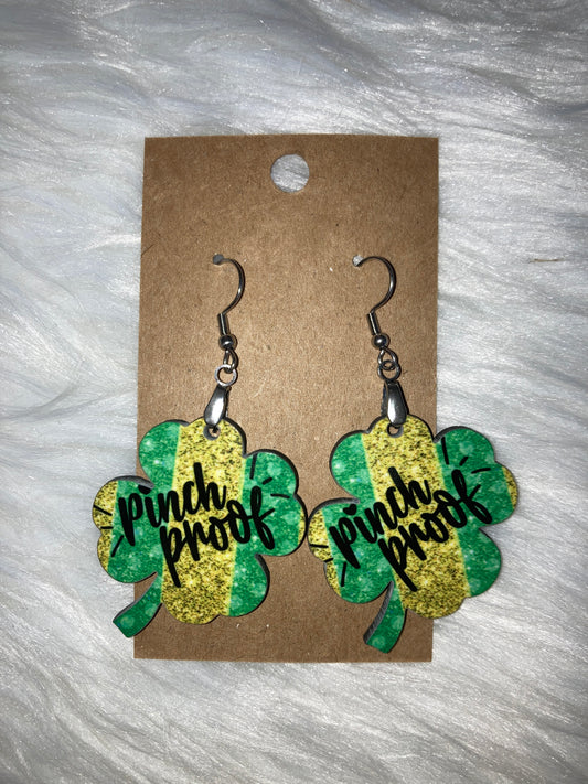 Pinch Proof Clover Earrings