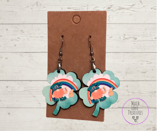Over the Rainbow (C05) Clover Earrings