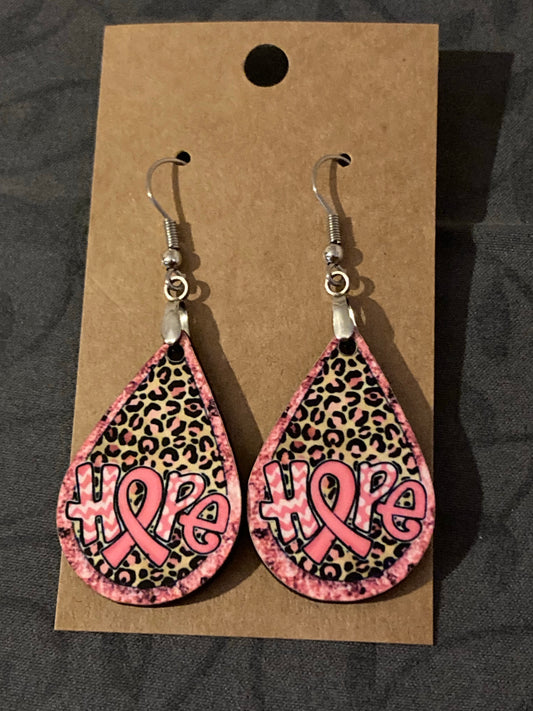 Hope (TD41) Tear Drop Earrings