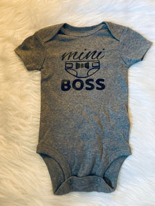 Mini Boss Onesie - 0-3m