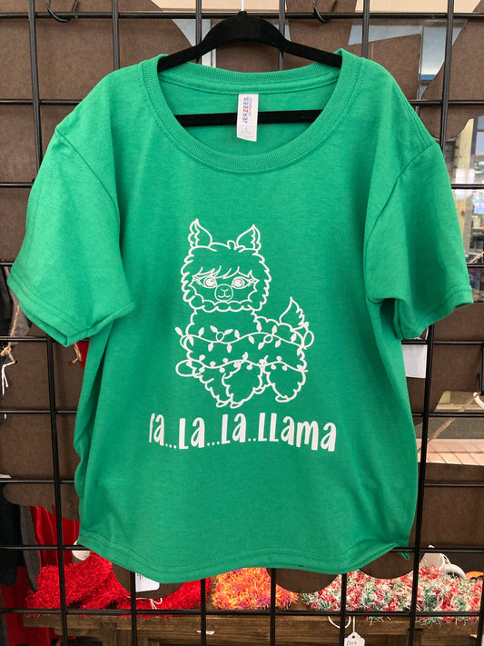 Fa La La Llama Youth Short Sleeve Shirt
