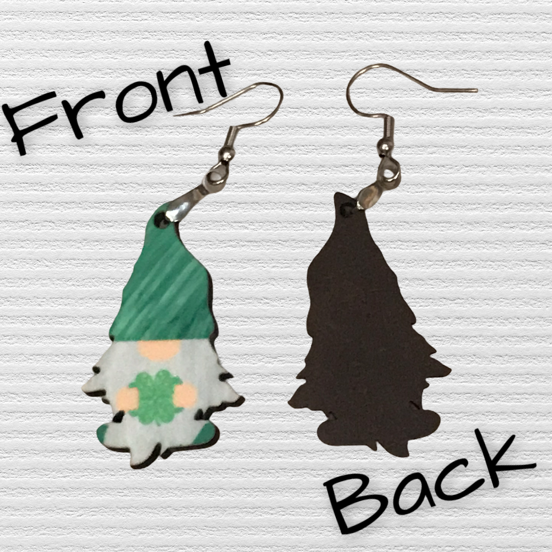 Shamrock (G23) Gnome 1.5" Earrings